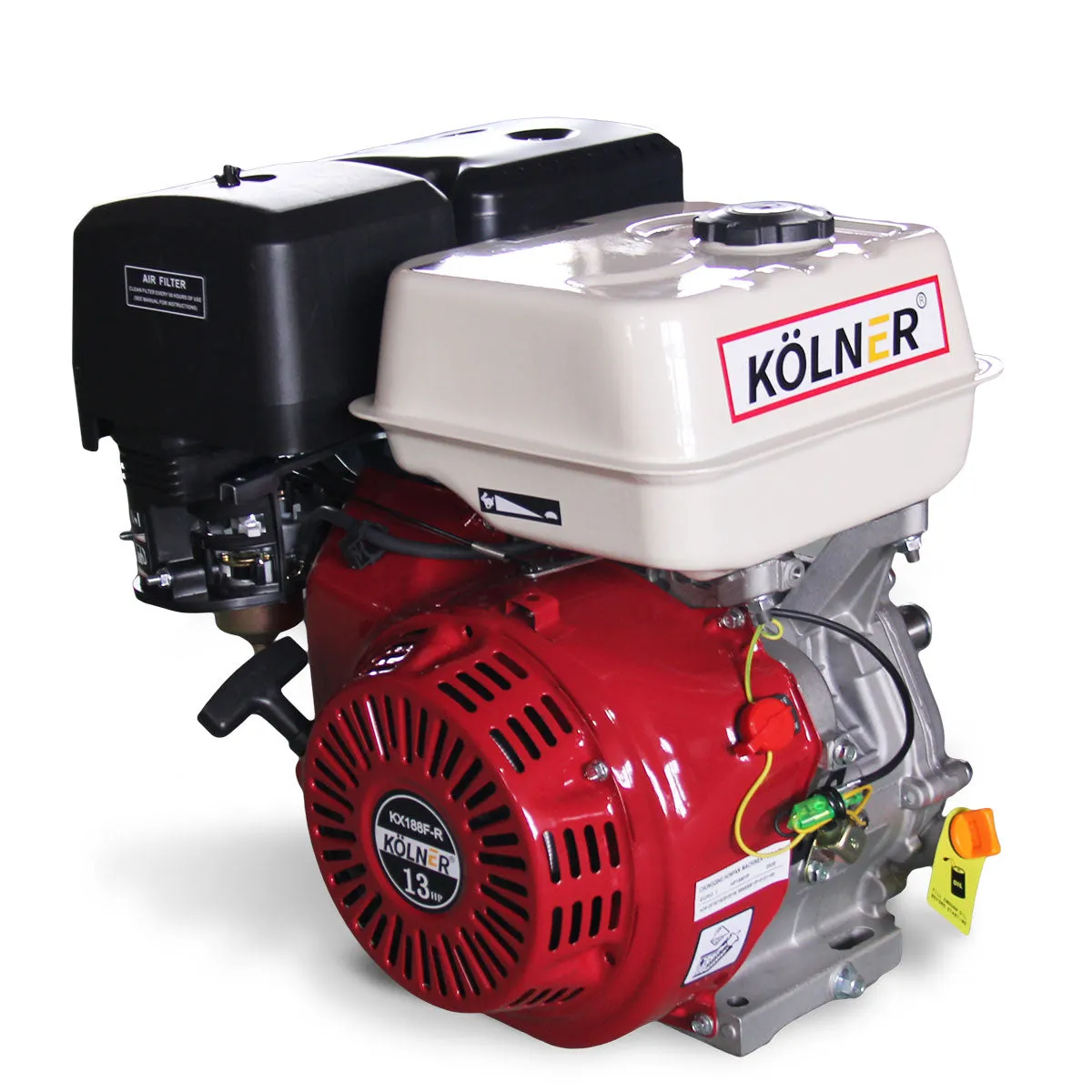 13HP 390cc 4-Stroke Petrol Engine, Recoil Start - Kolner