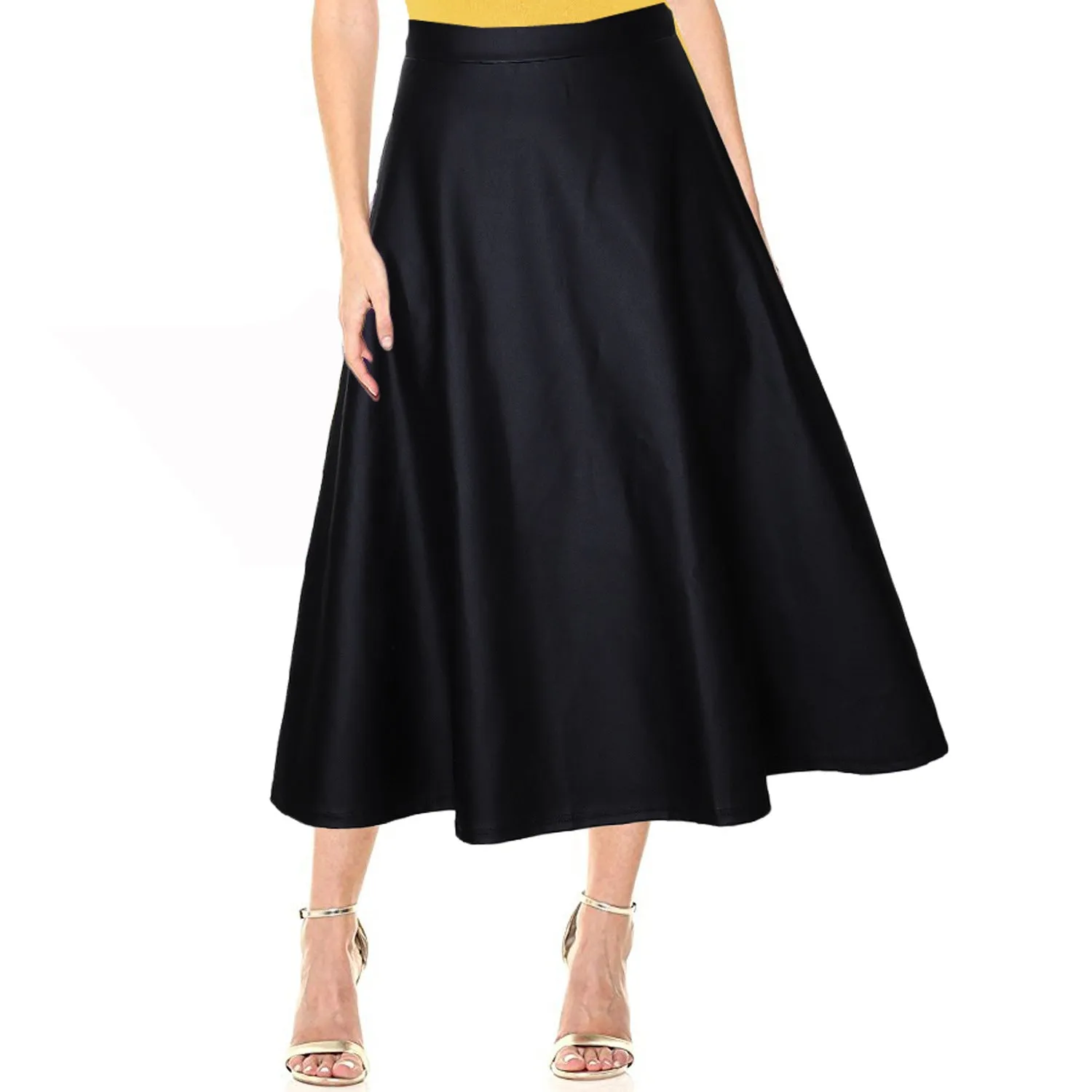 A-Line PU Wholesale Women Skirt