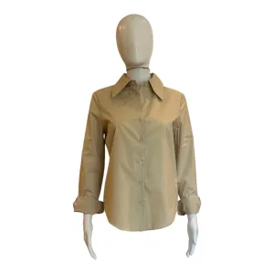 Accent Collar Poplin Dress Shirt | Taupe