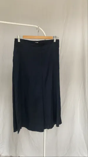 Acne Navy Silk Culottes 29-32