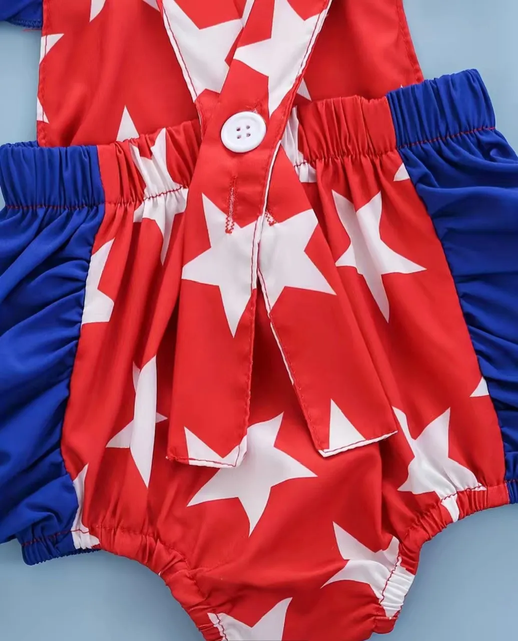 Adorable Patriotic Halter Romper and Headband