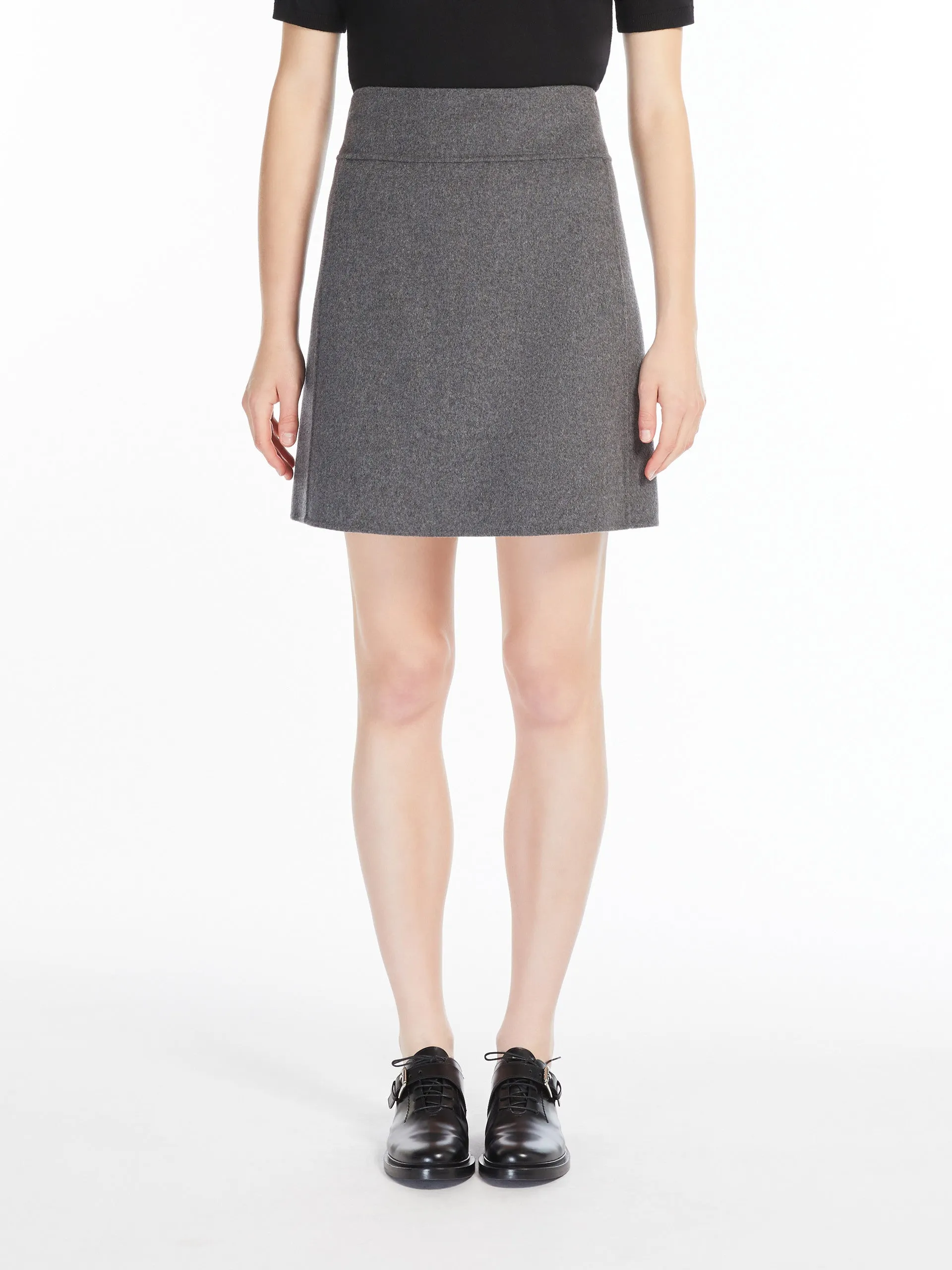 Ali short wool skirt