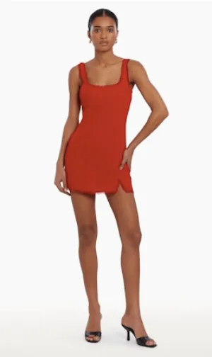 Amanda Uprichard Valetta Romper in Ruby