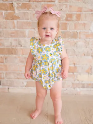 Amelia Romper in Starburst Garden