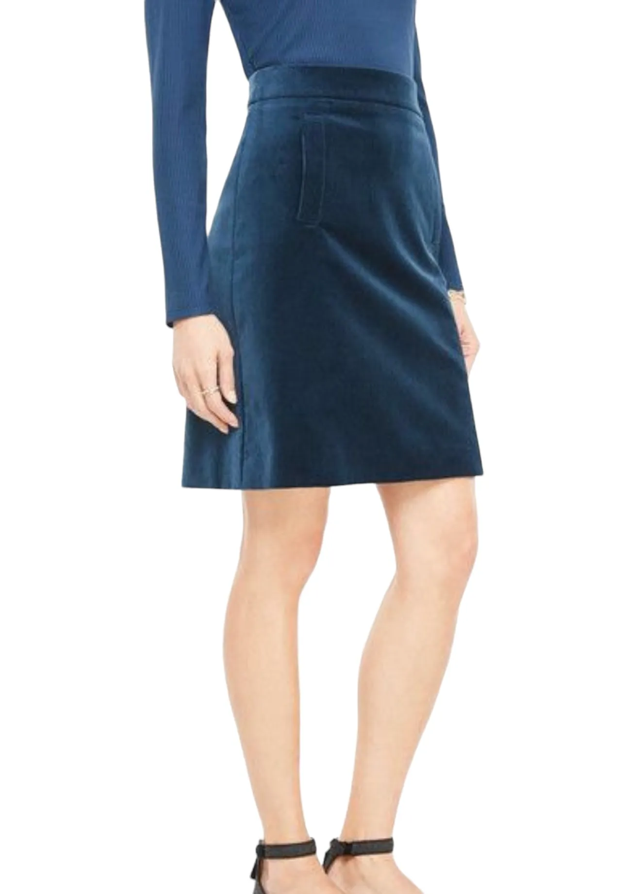 Ann Taylor Pencil Skirt Dark Blue