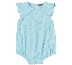 Aqua Daisy Romper