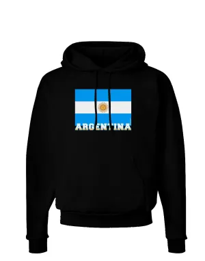 Argentina Flag Dark Hoodie Sweatshirt