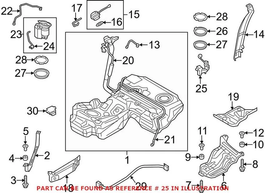 Audi Fuel Tank Sending Unit – Driver Side 4G0919673C