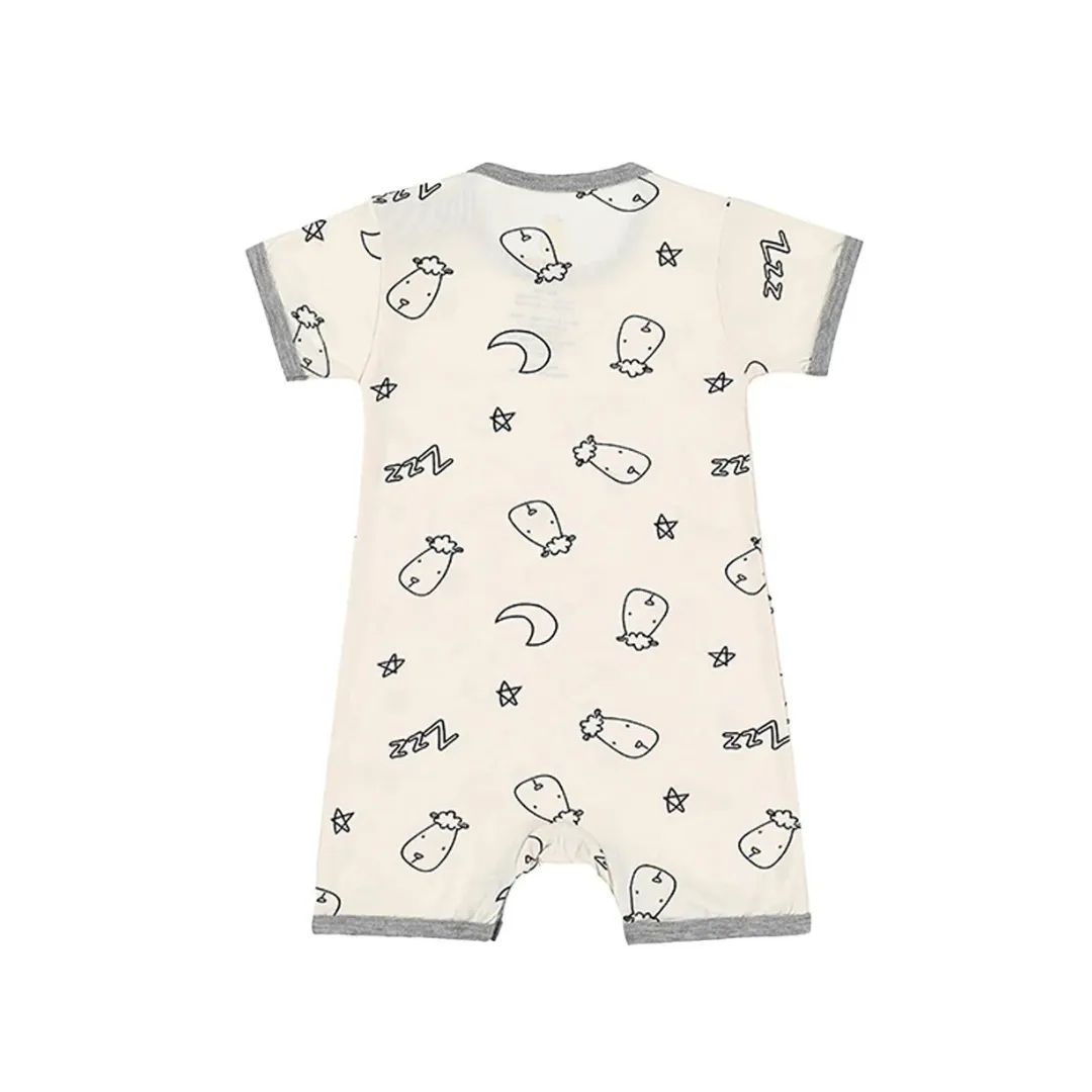 Baa Baa Sheepz Romper Short Sleeve Dream Baa Baa Yellow