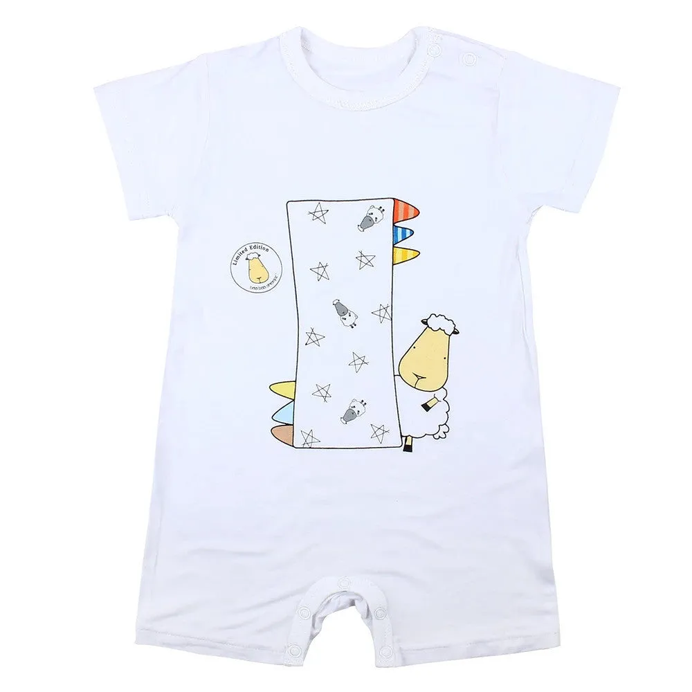 Baa Baa Sheepz SPECIAL EDITION - Romper Short Sleeve My Buddy White