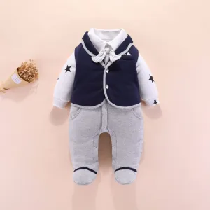 Baby boy gentleman romper