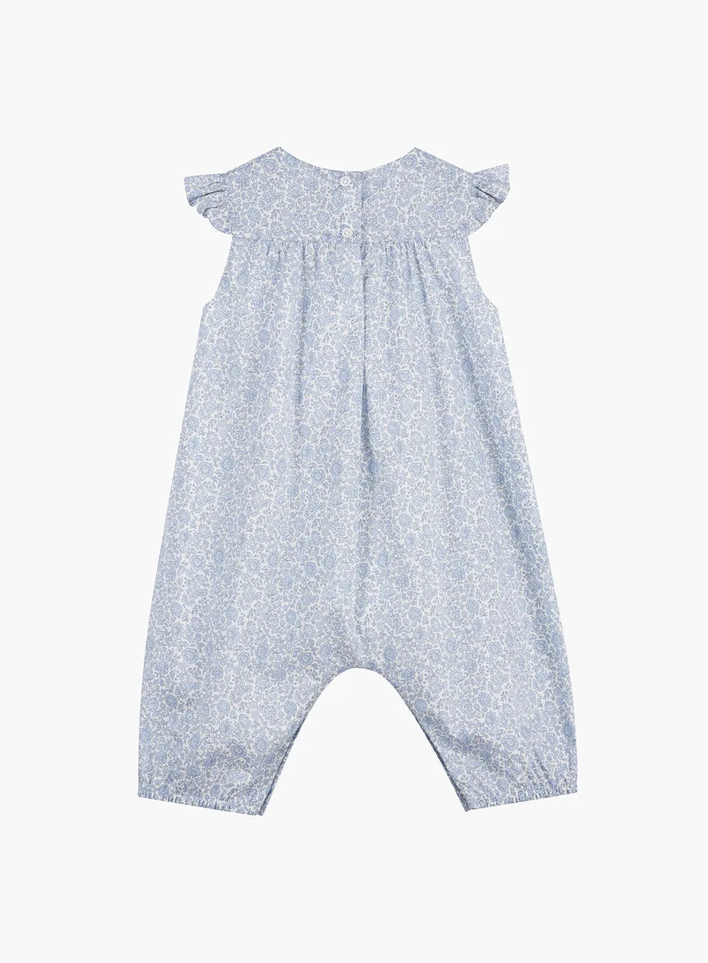 Baby Frill Sleeve Romper in Danjo Coast