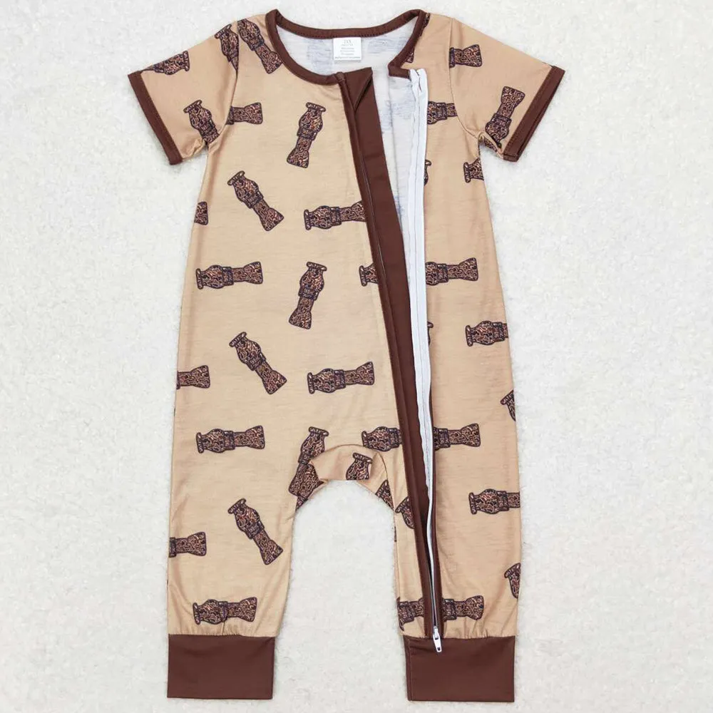 Baby Infant Boys Rompers Fall Camo Bamboo Zip Rompers SR1900