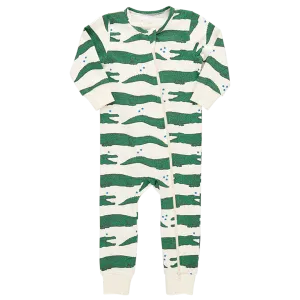 Baby Organic Romper - Crocodile Stars