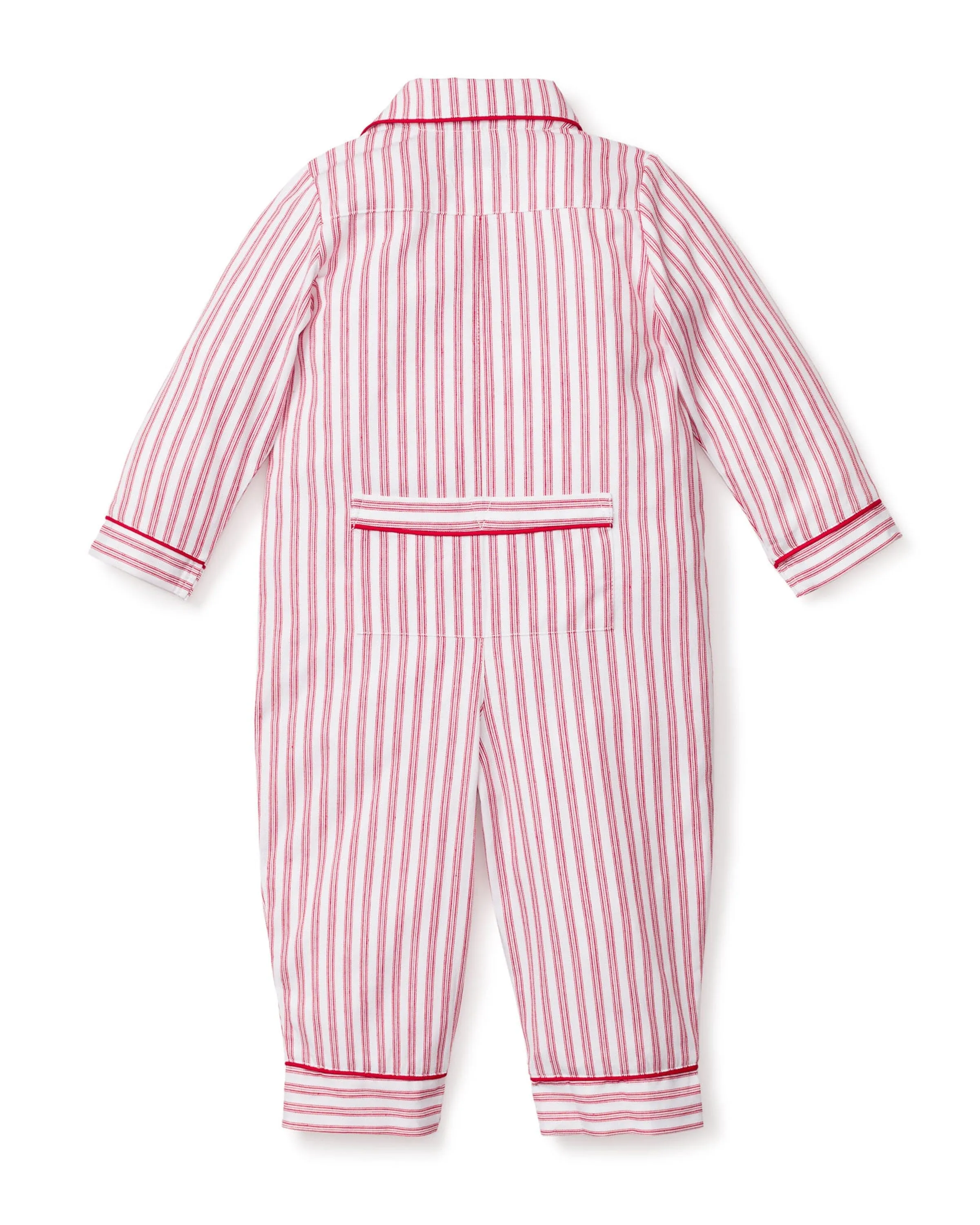 Baby's Twill Romper | Antique Red Ticking