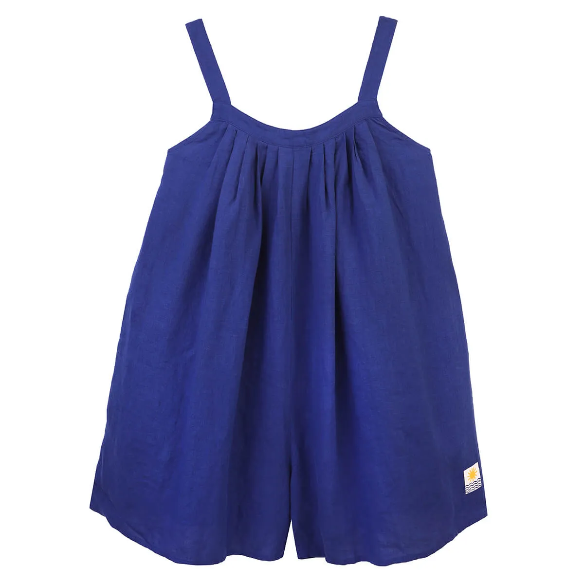 Basic Linen Romper in Cobalt by L.F.Markey - Last Ones In Stock - UK 8-12