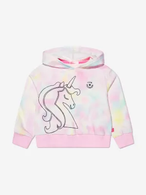 Billieblush Girls Tie-Dye Unicorn Hoodie