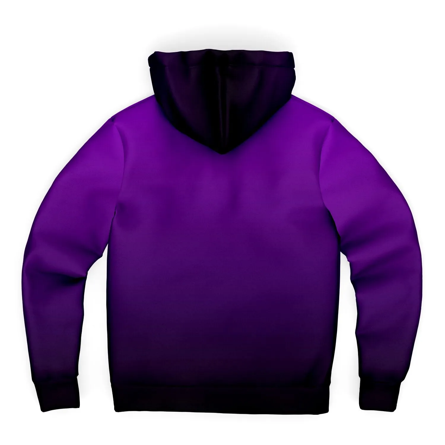 Black Purple Ombre Zip Up Fleece Lined Hoodie, Gradient Tie Dye Heavyweight Sherpa Full Zipper Pocket Men Women Hooded Sweatshirt Jacket