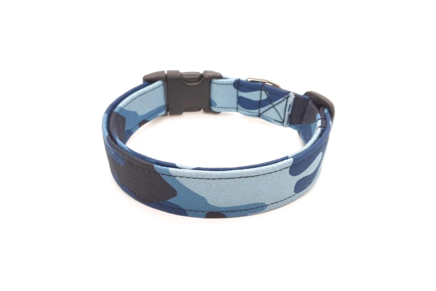 Blue Camouflage Dog Collar