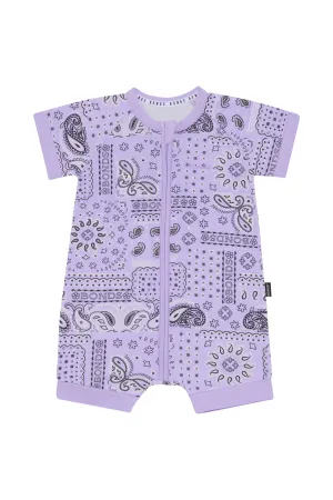 Bonds Zip Romper - Paisley Paradise Lilac