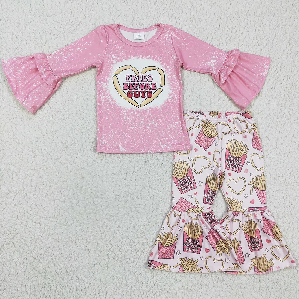 Boutique Girls Clothing Valentine's Day Kids Outfits Girls Dress Pink Love Baby Romper GLP0354 LR0231 GLD0159