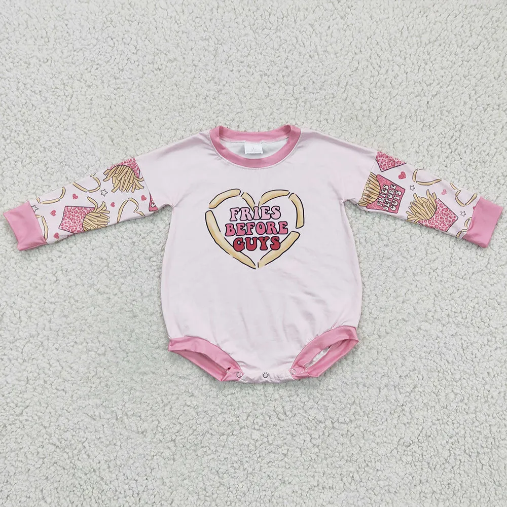 Boutique Girls Clothing Valentine's Day Kids Outfits Girls Dress Pink Love Baby Romper GLP0354 LR0231 GLD0159