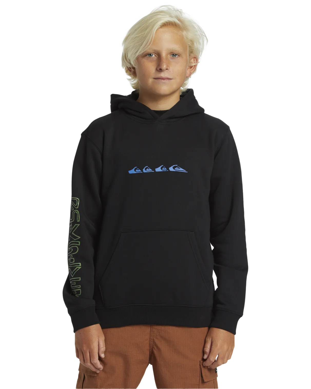 Boys Graphic Hoodie in Black