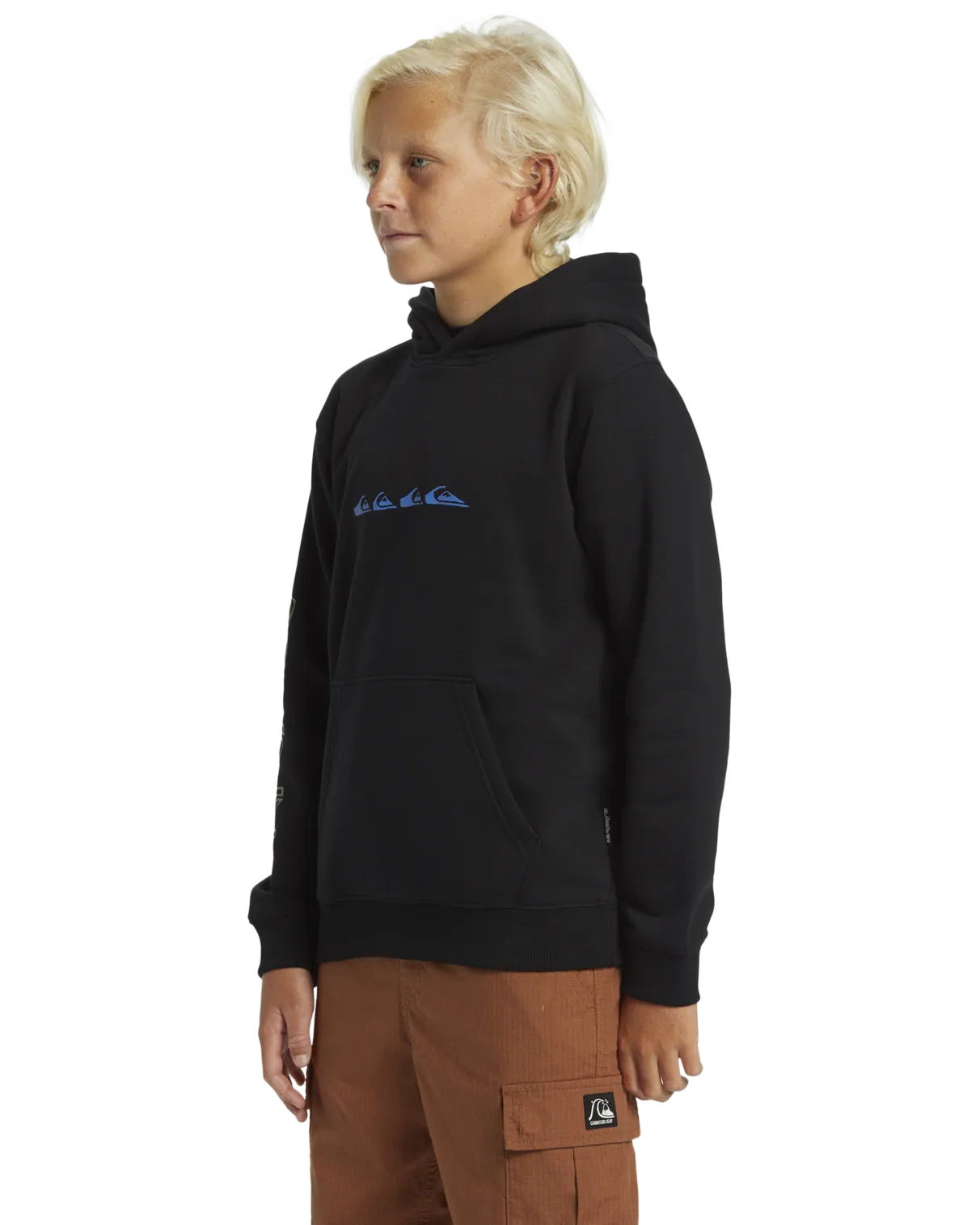 Boys Graphic Hoodie in Black