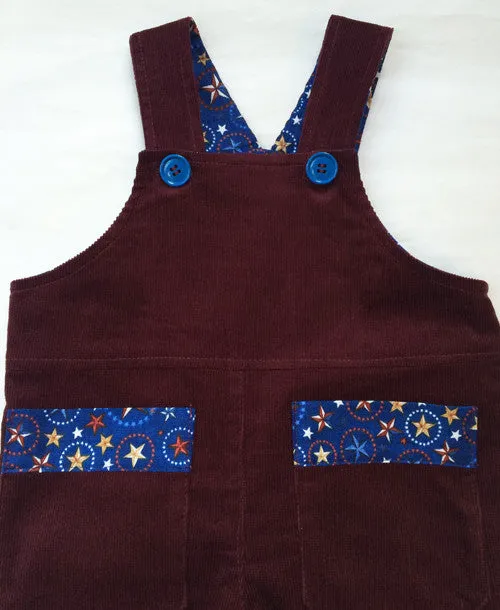 Boys Overalls/Shortalls OLLIE OVERALLS Sizes to fit 3 months to 4 years. PDF pattern