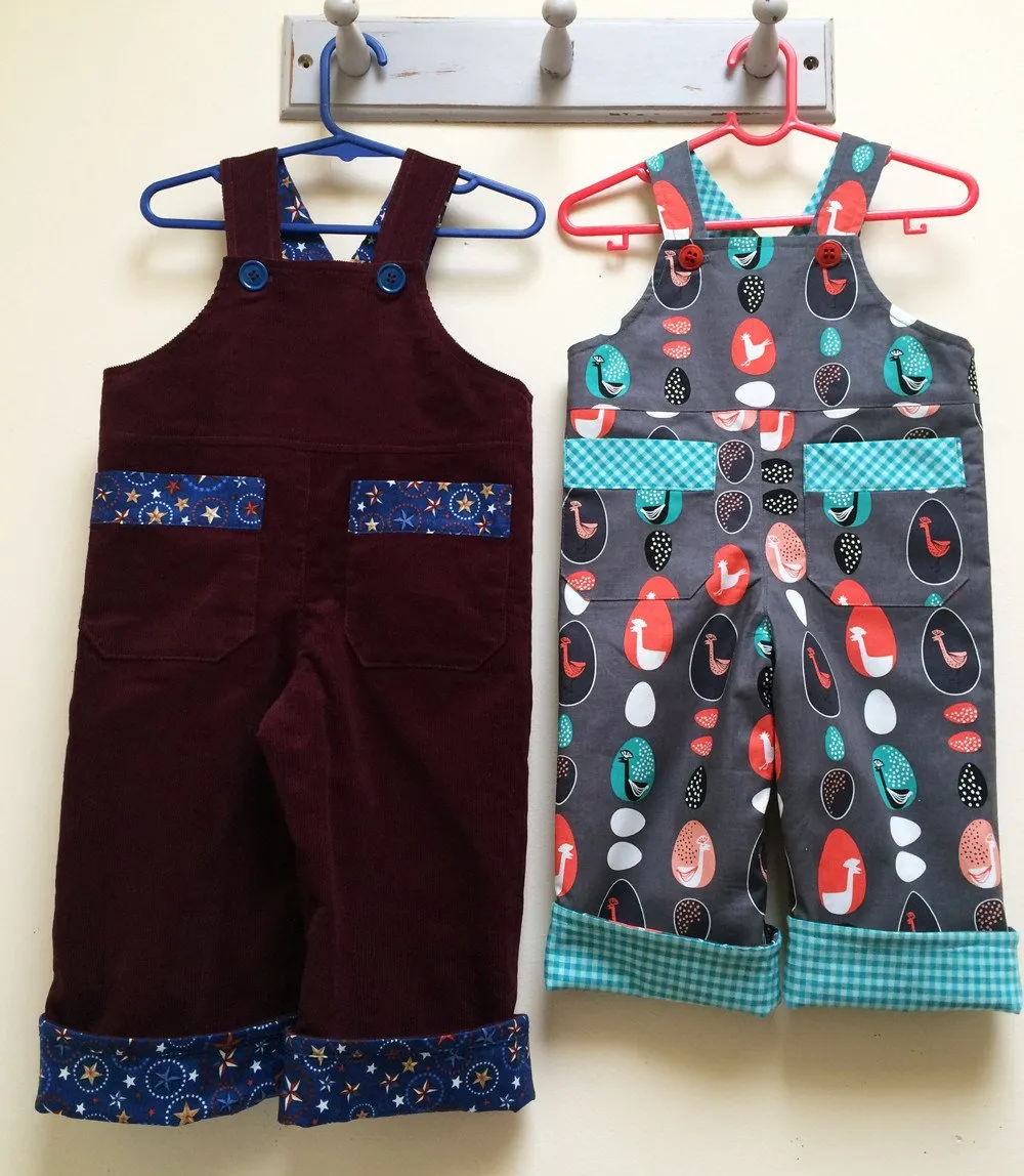 Boys Overalls/Shortalls OLLIE OVERALLS Sizes to fit 3 months to 4 years. PDF pattern