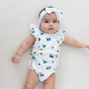 Bubble Romper in Blueberry