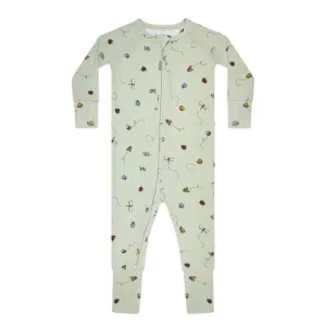 Bugs Small Ribbed  Zip Romper