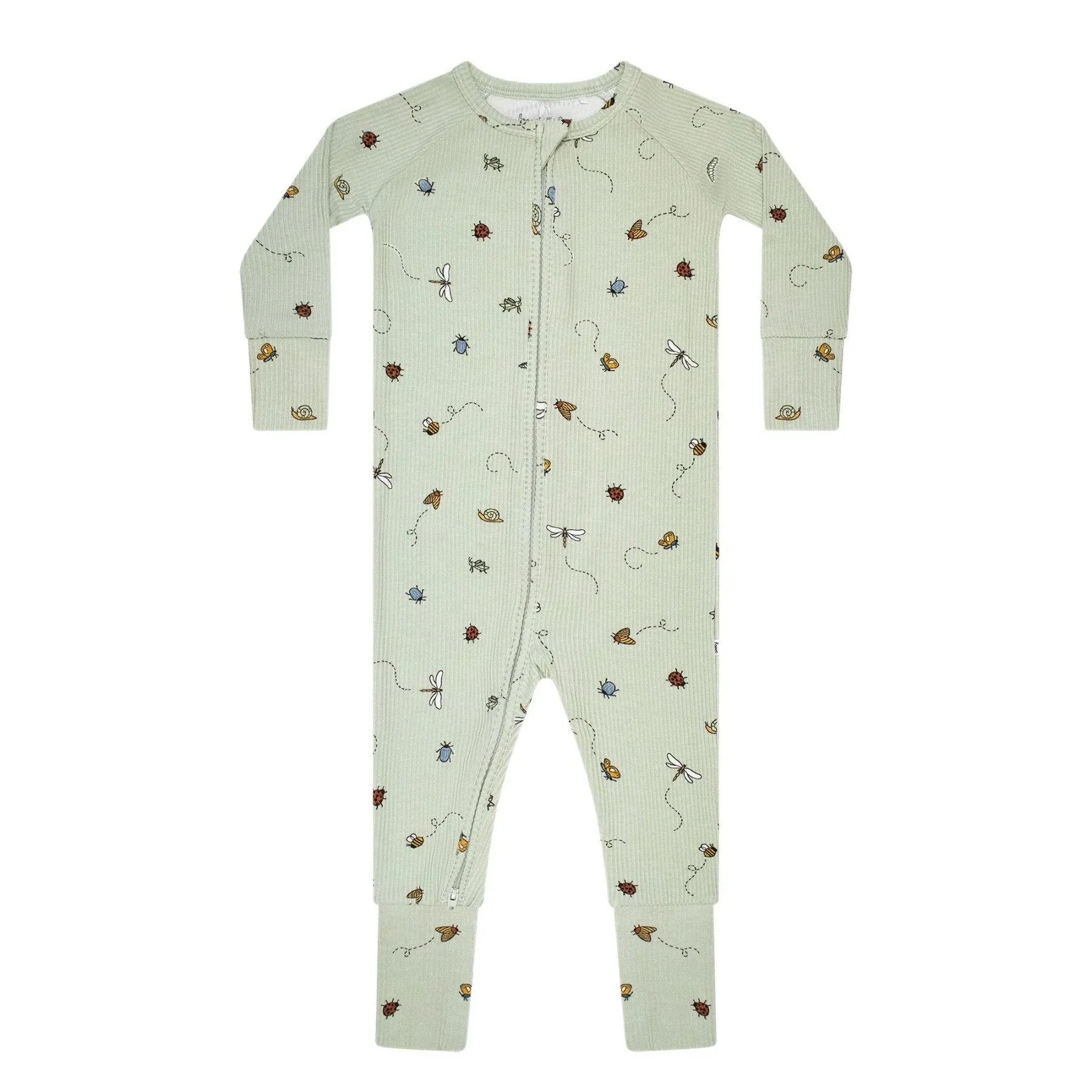 Bugs Small Ribbed  Zip Romper