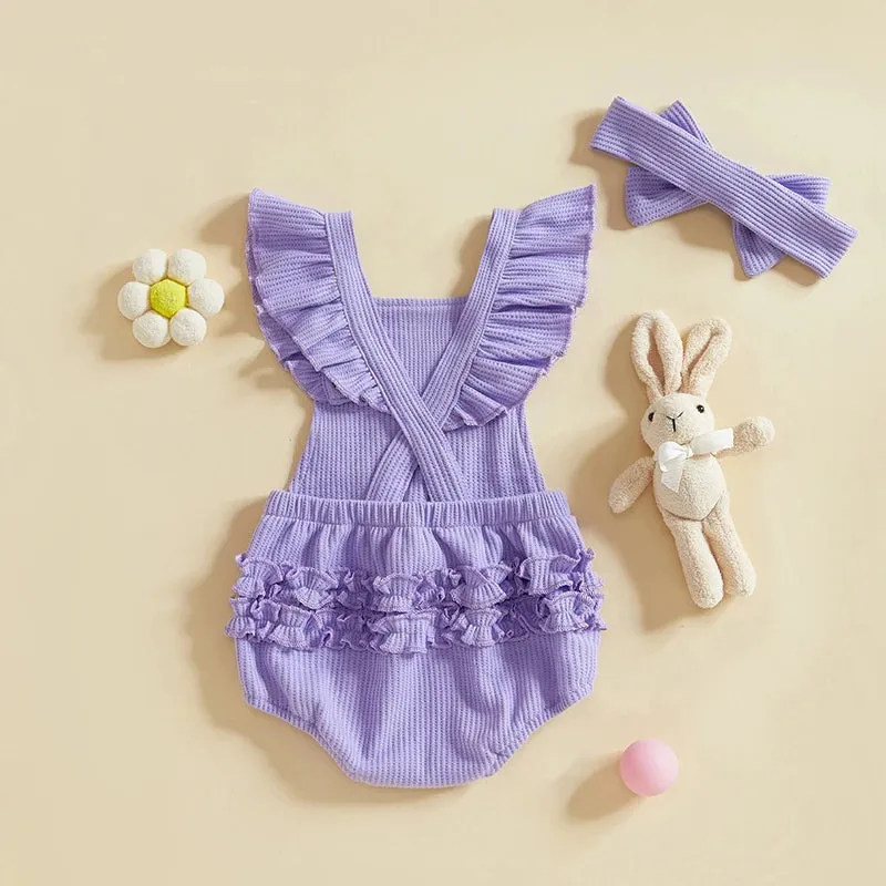 BUNNY Corduroy Ruffle Romper