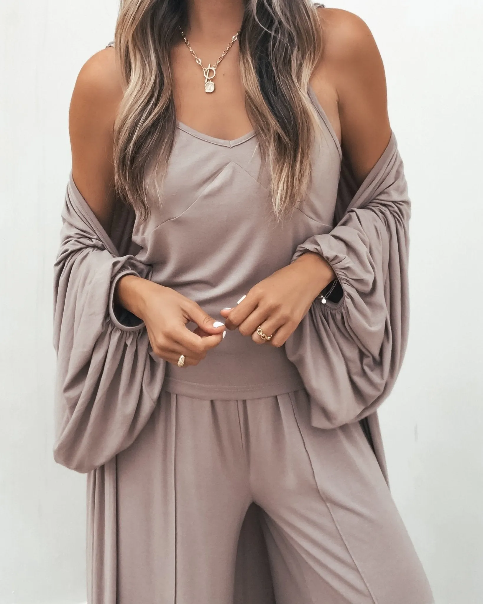 Buttery Soft Taupe Cami Tank Top