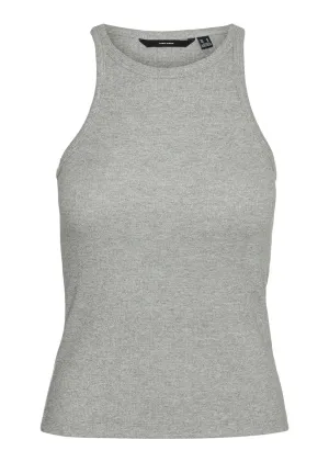 Chloe Lurex Tank Top in Silver