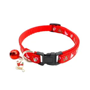 Christmas Cat Collar With Sleigh Tag