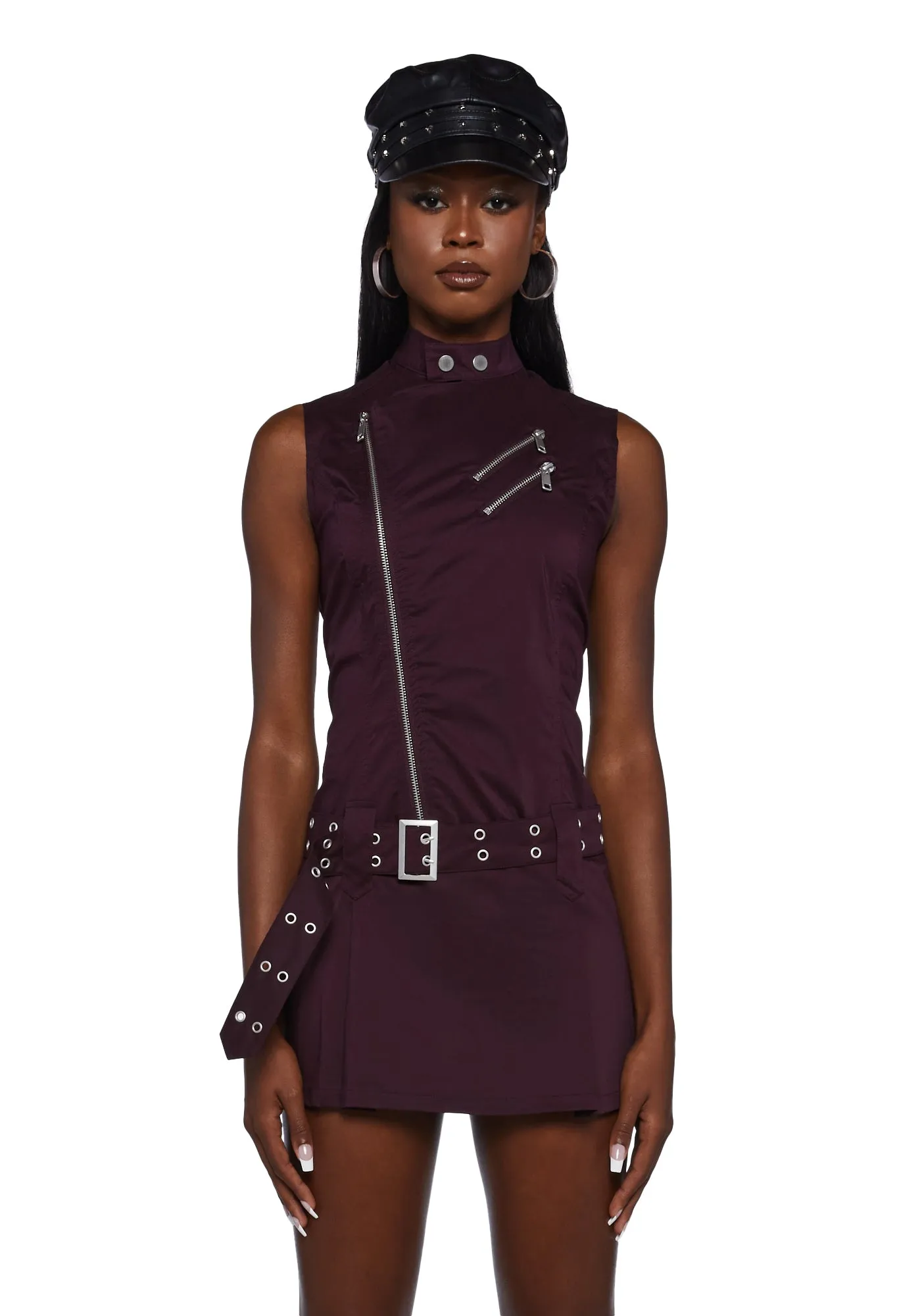 Claire Moto Mini Dress