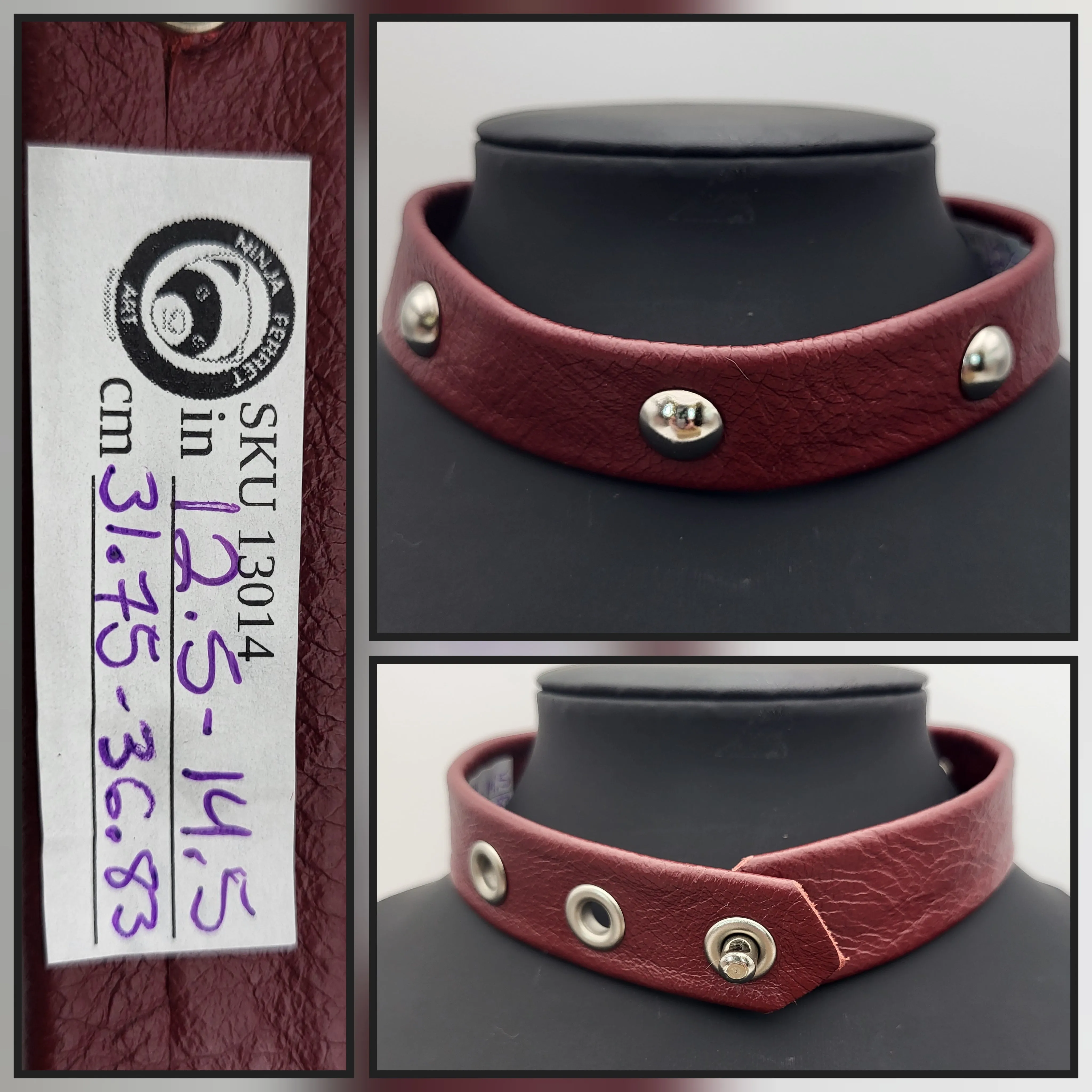 CLEARANCE | Handmade Leather Collars | Assorted Colours