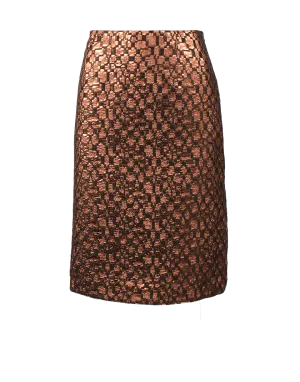 Cloque Pencil Skirt