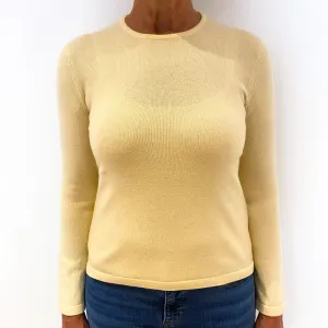 Clotted Cream Cashmere Crew Neck Jumper Medium