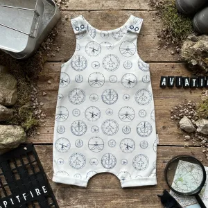 Cockpit Dials Short Romper | Ready To Post