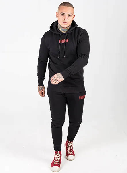 Core Hoodie - Black/Red