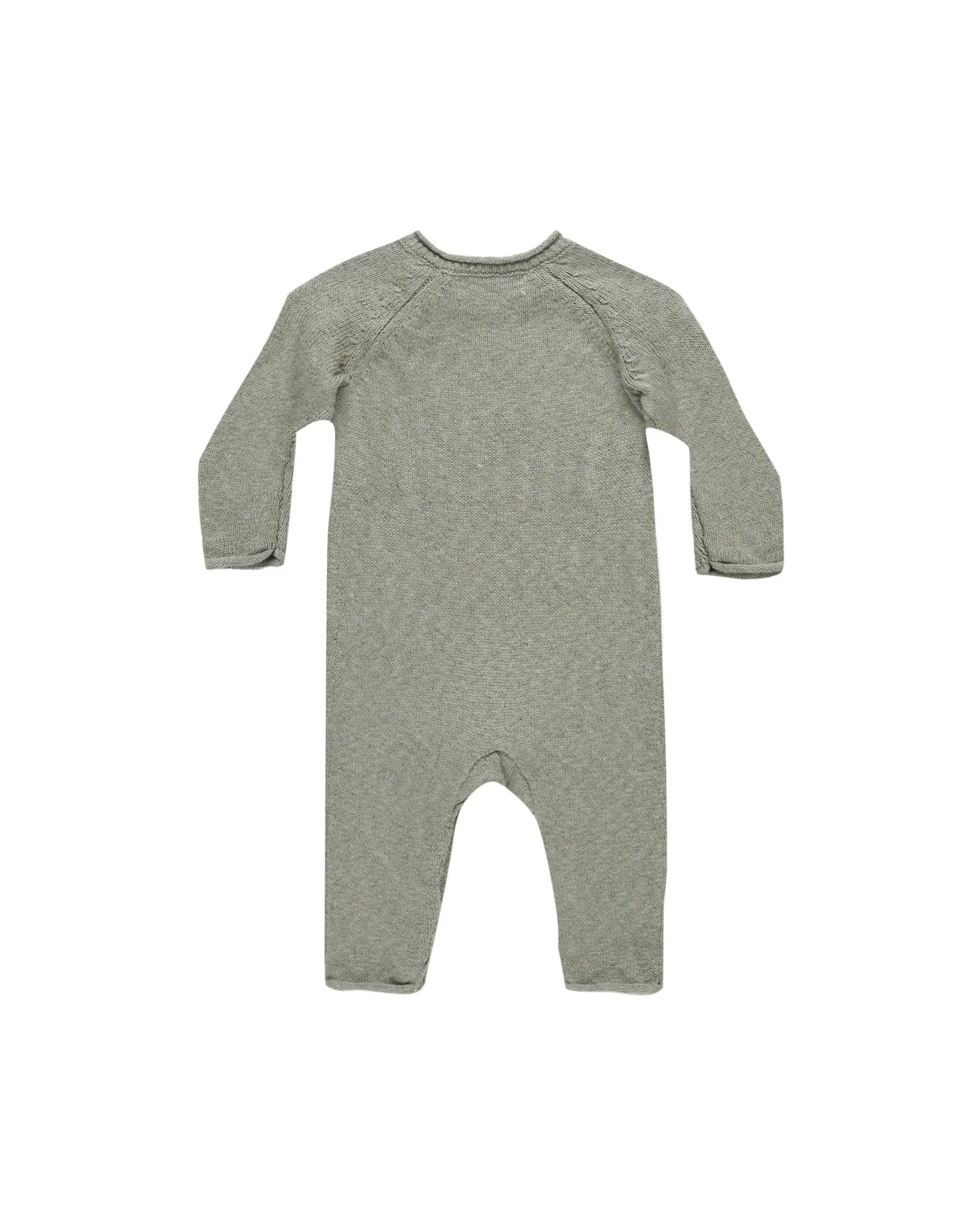 Cozy Heather Knit Jumpsuit, Basil