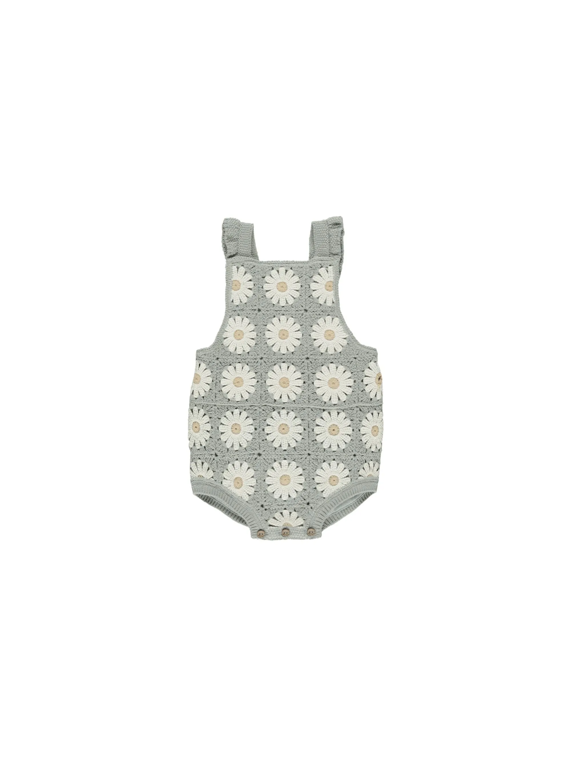 Crochet Romper - Daisy *LAST ONE - 3/6m*