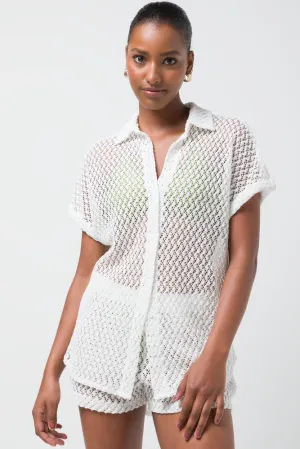 Crochet Shirt White