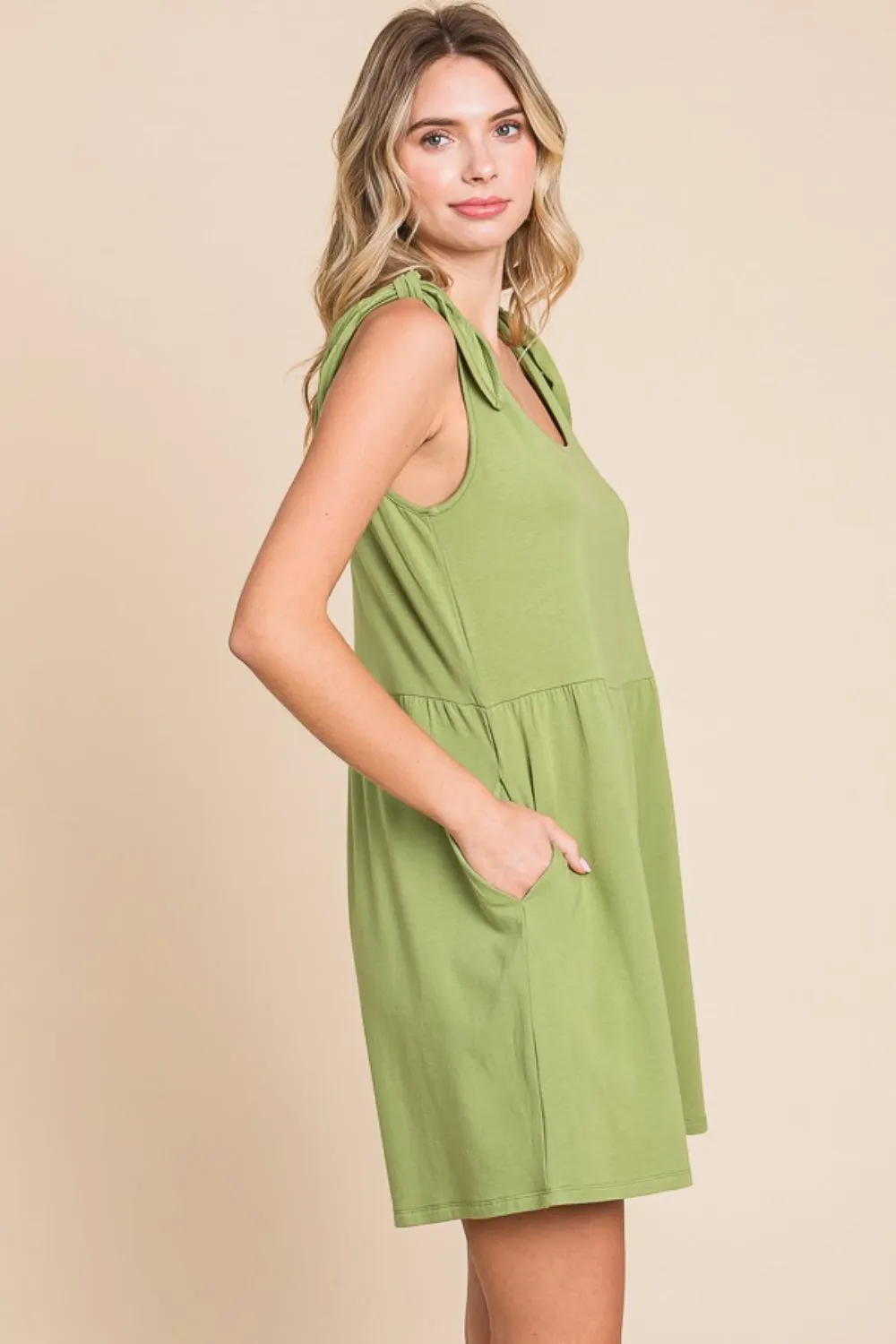 Culture Code Full Size Shoulder Knot Baggy Romper