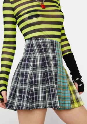 Cursed Omens Plaid Skirt