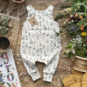 Ditsy Meadow Long Romper