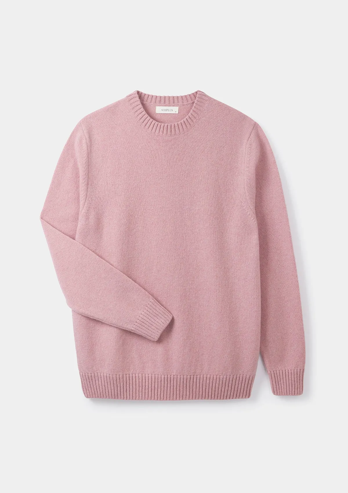 Dusty Pink Lambswool Crew Neck Jumper